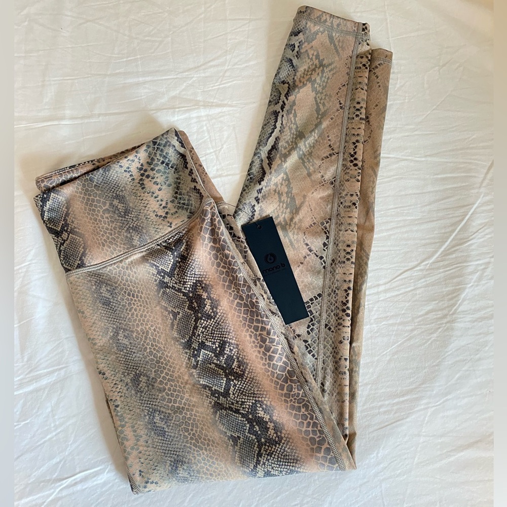 Mono B snake skin leggings